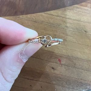 Rose gold Heart ring